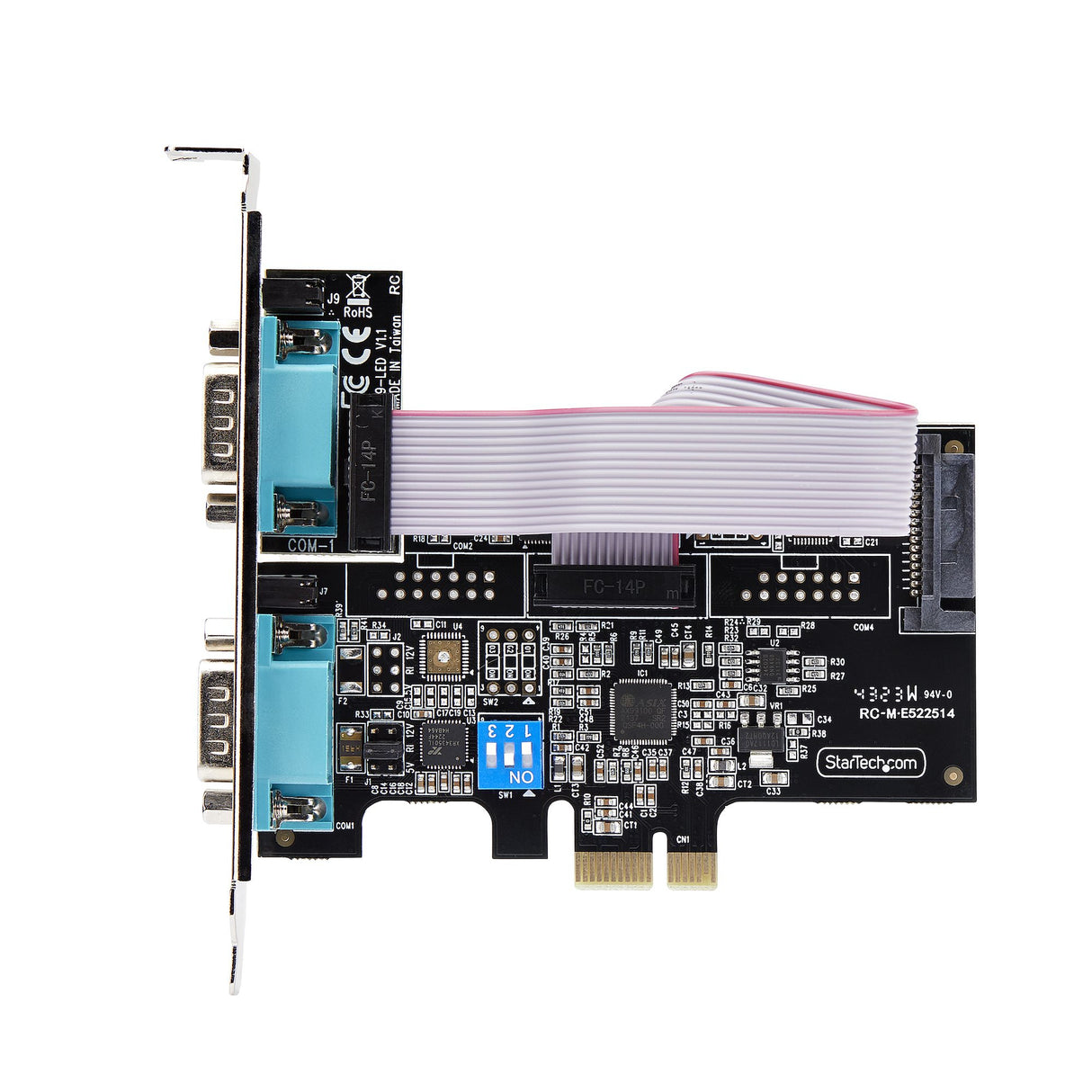 STARTECH 2-Port Serial PCIe Card | Dual-Port PCI Express to RS232|RS422|RS485 DB9 Serial Card | Standard|Low-Profile Brackets | 16C1050 UART | ESD Protection | Windows|Linux (2S232422485-PC-CARD) (2S232422485-PC-CARD)