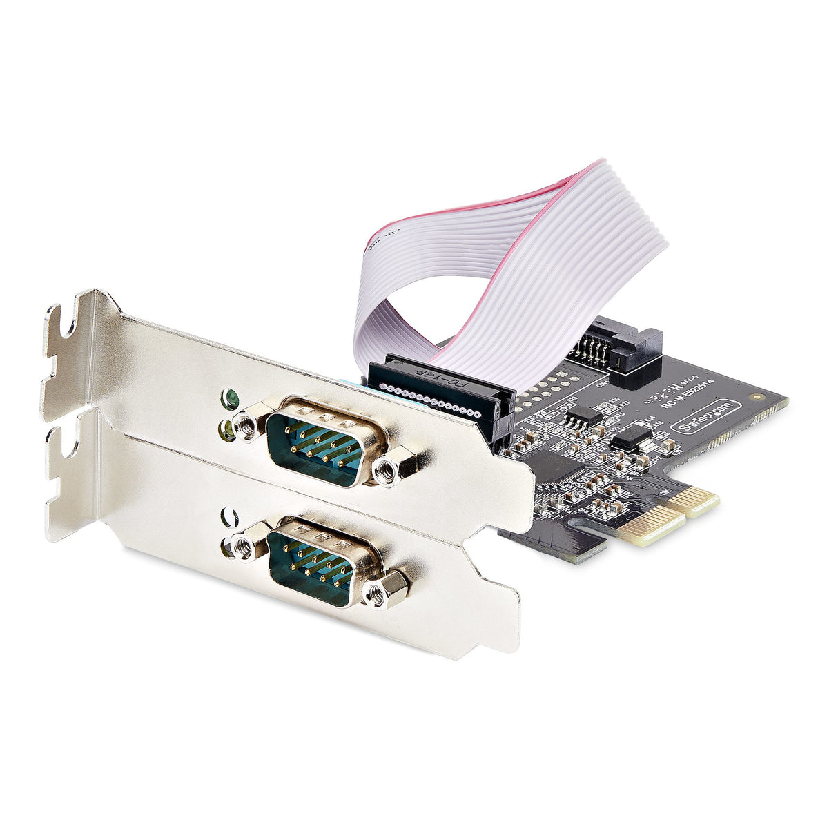 STARTECH 2-Port Serial PCIe Card | Dual-Port PCI Express to RS232|RS422|RS485 DB9 Serial Card | Standard|Low-Profile Brackets | 16C1050 UART | ESD Protection | Windows|Linux (2S232422485-PC-CARD) (2S232422485-PC-CARD)
