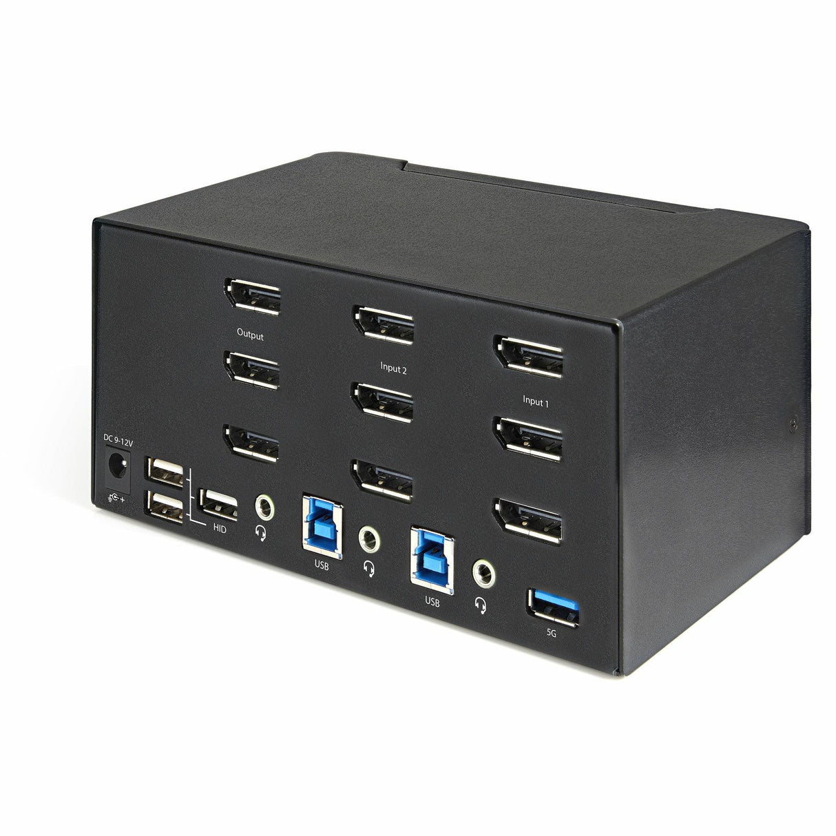 STARTECH 2 Port Triple Monitor DisplayPort KVM Switch - 4K 60Hz UHD HDR - Desktop DP 1.2 KVM with 2 Port USB 3.0 Hub (5Gbps) & 4x USB 2.0 HID Ports | Audio - Hotkey Switching - TAA (SV231TDPU34K) (SV231TDPU34K)