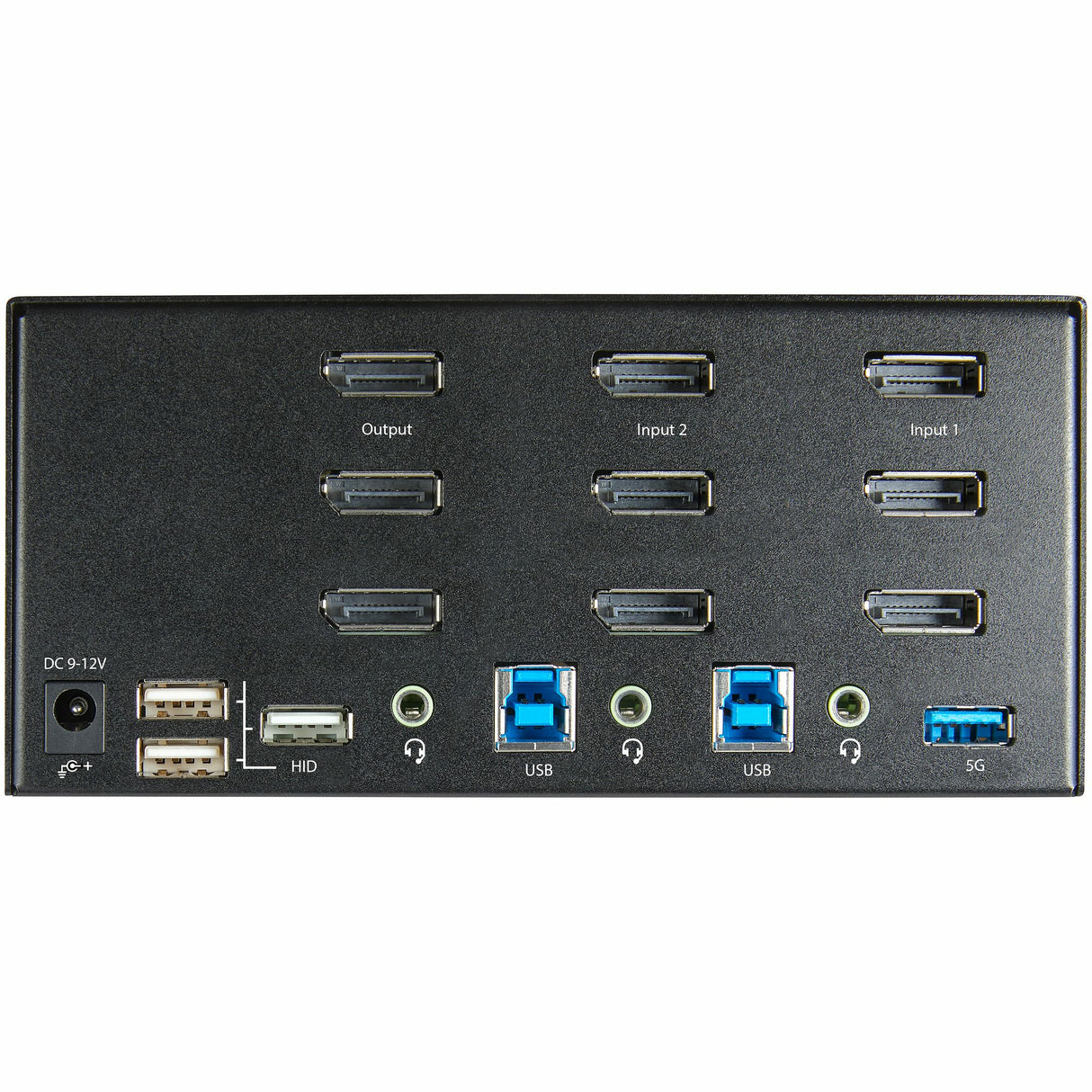 STARTECH 2 Port Triple Monitor DisplayPort KVM Switch - 4K 60Hz UHD HDR - Desktop DP 1.2 KVM with 2 Port USB 3.0 Hub (5Gbps) & 4x USB 2.0 HID Ports | Audio - Hotkey Switching - TAA (SV231TDPU34K) (SV231TDPU34K)