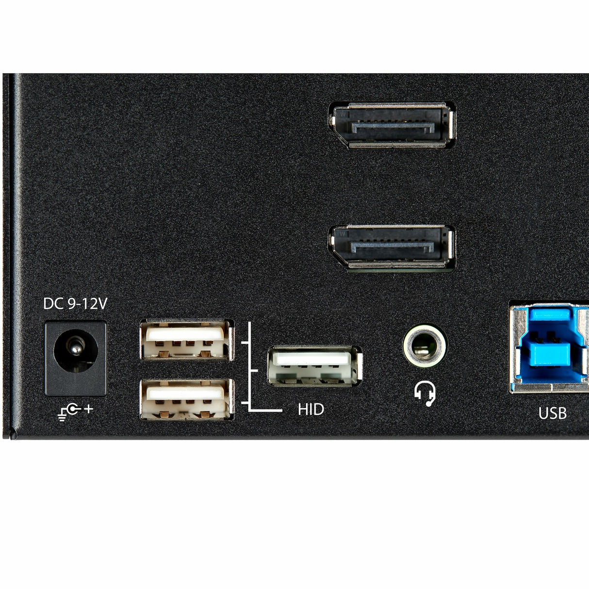 STARTECH 2 Port Triple Monitor DisplayPort KVM Switch - 4K 60Hz UHD HDR - Desktop DP 1.2 KVM with 2 Port USB 3.0 Hub (5Gbps) & 4x USB 2.0 HID Ports | Audio - Hotkey Switching - TAA (SV231TDPU34K) (SV231TDPU34K)