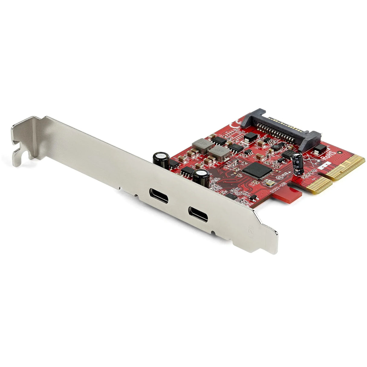 STARTECH 2-Port USB 3.2 Gen 2x1 (10Gbps) PCIe Card - USB-C SuperSpeed PCI Express 3.0 x4 Host Controller Card - USB Type-C PCIe Add-On Adapter Card - USB C Expansion Card (PEXUSB312C3) (PEXUSB312C3)