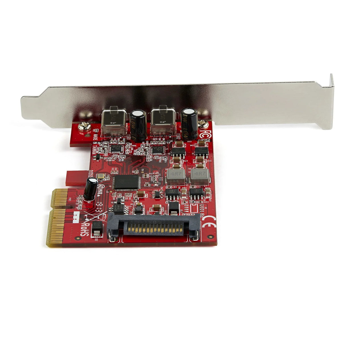 STARTECH 2-Port USB 3.2 Gen 2x1 (10Gbps) PCIe Card - USB-C SuperSpeed PCI Express 3.0 x4 Host Controller Card - USB Type-C PCIe Add-On Adapter Card - USB C Expansion Card (PEXUSB312C3) (PEXUSB312C3)