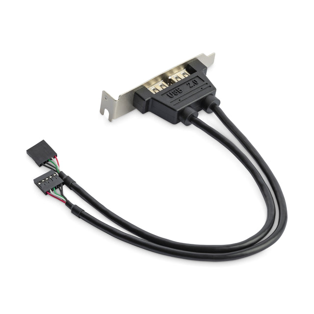 STARTECH 2 Port USB A Female Low Profile Slot Plate Adapter (USBPLATELP)