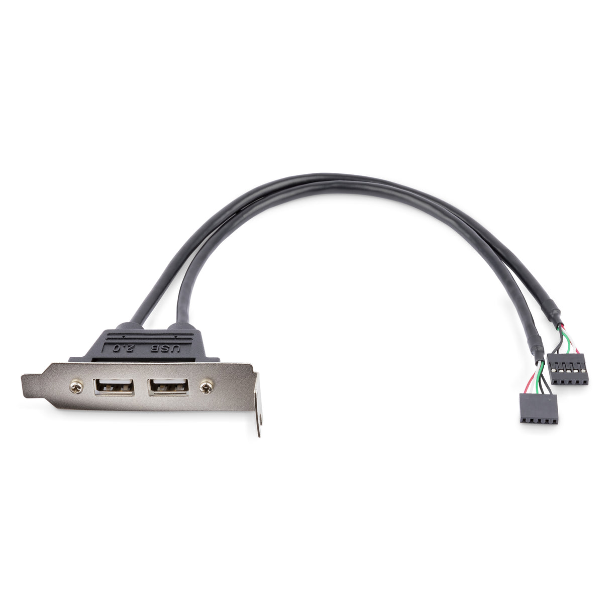STARTECH 2 Port USB A Female Low Profile Slot Plate Adapter (USBPLATELP)