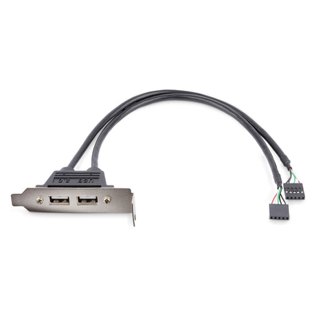 STARTECH 2 Port USB A Female Low Profile Slot Plate Adapter (USBPLATELP)