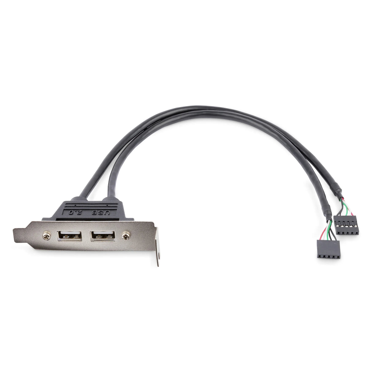STARTECH 2 Port USB A Female Low Profile Slot Plate Adapter (USBPLATELP)