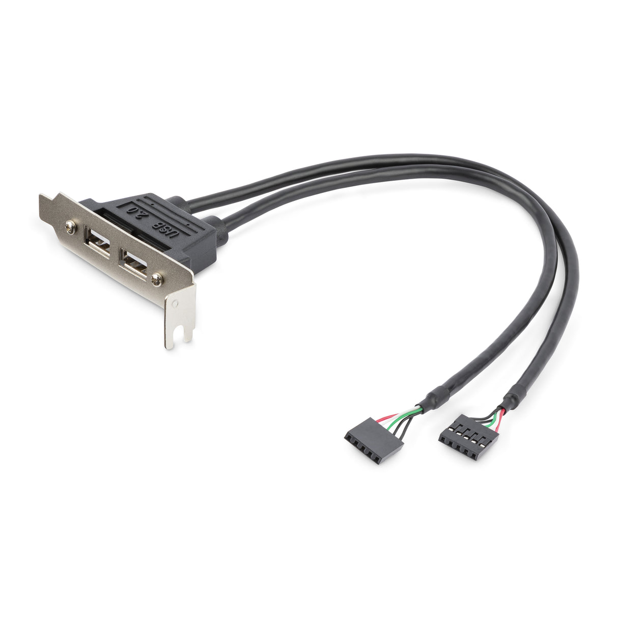 STARTECH 2 Port USB A Female Low Profile Slot Plate Adapter (USBPLATELP)
