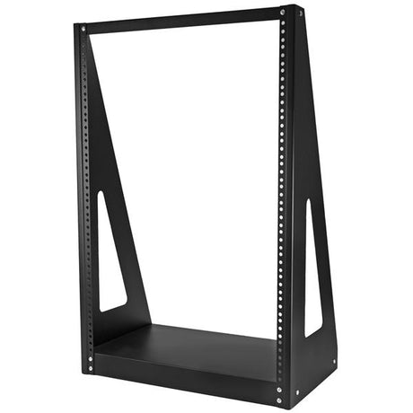 STARTECH 2-Post 16U Heavy-Duty Desktop Server Rack | Small Open Frame 19in Computer Rack | Compact Network Rack for AV | Studio | Data | IT Equipment | Two-Post Home|Office Rack | TAA (2POSTRACK16) (2POSTRACK16)
