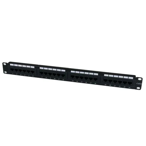 STARTECH 24 Port 1U Rackmount Cat 6 110 Patch Panel - 24 port Network Patch Panel - RJ45 Ethernet 110 type Rack Mount Patch Panel 1U (C6PANEL24)