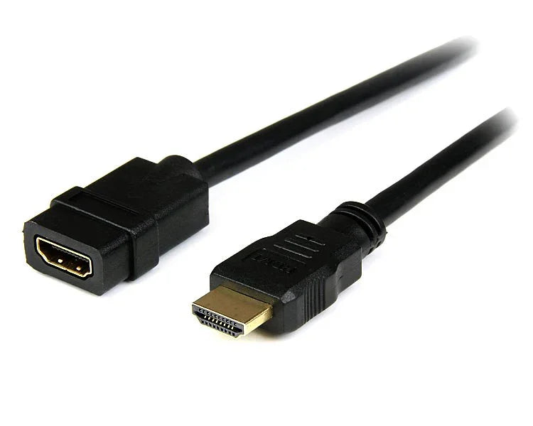 STARTECH 2m (6ft) HDMI Extension Cable - HDMI Male to Female Cable - 4K HDMI Cable Extender - 4K 30Hz UHD HDMI Cable with Ethernet M|F - High Speed HDMI 1.4 Cable - HDMI Cord Extender (HDEXT2M) (HDEXT2M)