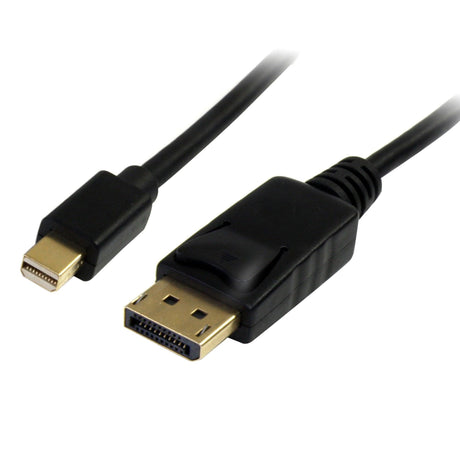 STARTECH 2m (6ft) Mini DisplayPort to DisplayPort 1.2 Cable - 4K x 2K UHD Mini DisplayPort to DisplayPort Adapter Cable - Mini DP to DP Cable for Monitor - mDP to DP Converter Cord (MDP2DPMM2M) (MDP2DPMM2M)