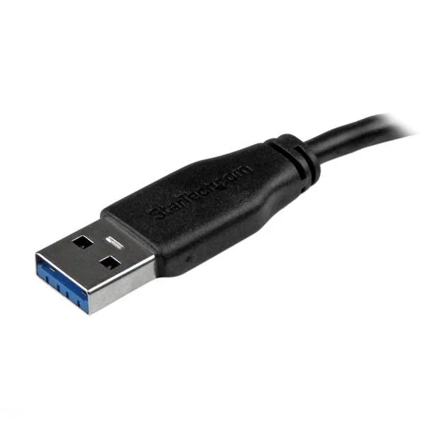 STARTECH 2m 6ft Slim USB 3.0 A to Micro B Cable M|M - Mobile Charge Sync USB 3.0 Micro B Cable for Smartphones and Tablets (USB3AUB2MS)