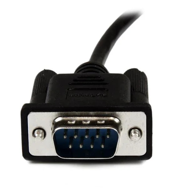 STARTECH 2m Black DB9 RS232 Serial Null Modem Cable F|M - DB9 Male to Female - 9 pin Null Modem Cable - 1x DB9 (M) | 1x DB9 (F) | Black (SCNM9FM2MBK) (SCNM9FM2MBK)