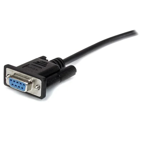 STARTECH 2m Black Straight Through DB9 RS232 Serial Cable - DB9 RS232 Serial Extension Cable - Male to Female Cable (MXT1002MBK)