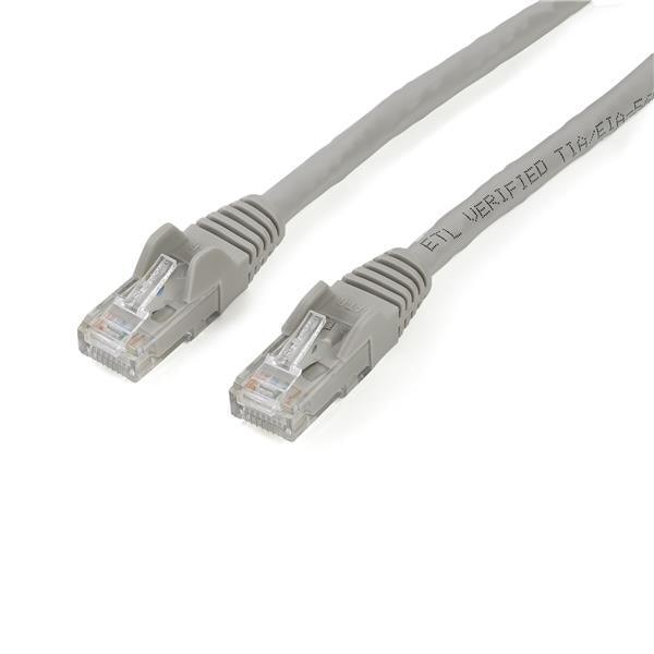 STARTECH 2m CAT6 Ethernet Cable - Grey CAT 6 Gigabit Ethernet Wire -650MHz 100W PoE RJ45 UTP Network|Patch Cord Snagless w|Strain Relief Fluke Tested|Wiring is UL Certified|TIA (N6PATC2MGR) (N6PATC2MGR)