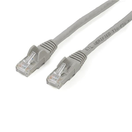 STARTECH 2m CAT6 Ethernet Cable - Grey CAT 6 Gigabit Ethernet Wire -650MHz 100W PoE RJ45 UTP Network|Patch Cord Snagless w|Strain Relief Fluke Tested|Wiring is UL Certified|TIA (N6PATC2MGR) (N6PATC2MGR)