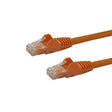 STARTECH 2m CAT6 Ethernet Cable - Orange CAT 6 Gigabit Ethernet Wire -650MHz 100W PoE RJ45 UTP Network|Patch Cord Snagless w|Strain Relief Fluke Tested|Wiring is UL Certified|TIA (N6PATC2MOR) (N6PATC2MOR)