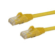 STARTECH 2m CAT6 Ethernet Cable - Yellow CAT 6 Gigabit Ethernet Wire -650MHz 100W PoE RJ45 UTP Network|Patch Cord Snagless w|Strain Relief Fluke Tested|Wiring is UL Certified|TIA (N6PATC2MYL) (N6PATC2MYL)