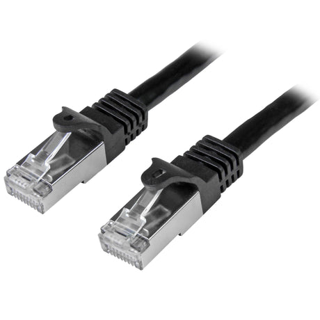 STARTECH 2m Cat6 Patch Cable - Shielded (SFTP) Snagless Gigabit Network Patch Cable - Black Cat 6 Ethernet Patch Lead (N6SPAT2MBK) (N6SPAT2MBK)