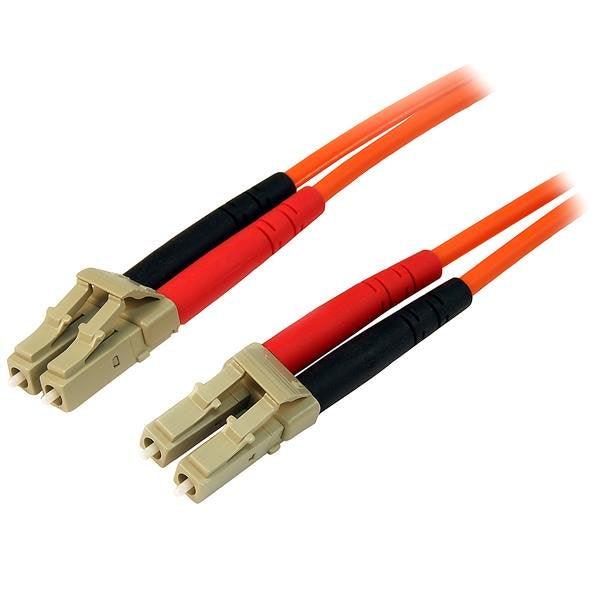 STARTECH 2m Fiber Optic Cable - Multimode Duplex 50|125 - LSZH - LC|LC - OM2 - LC to LC Fiber Patch Cable (50FIBLCLC2)