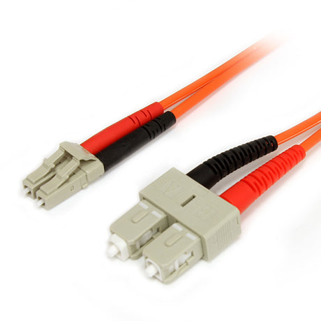 STARTECH 2m Fiber Optic Cable - Multimode Duplex 62.5|125 - LSZH - LC|SC - OM1 - LC to SC Fiber Patch Cable (FIBLCSC2) (FIBLCSC2)