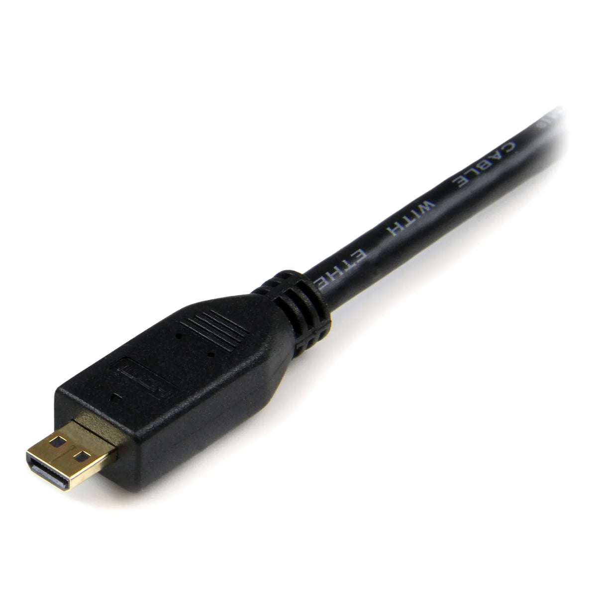 STARTECH 2m Micro HDMI to HDMI Cable with Ethernet - 4K 30Hz Video - Durable High Speed Micro HDMI Type-D to HDMI 1.4 Adapter Cable|Converter Cord - UHD HDMI Monitors|TVs|Displays - M|M (HDADMM2M) (HDADMM2M)
