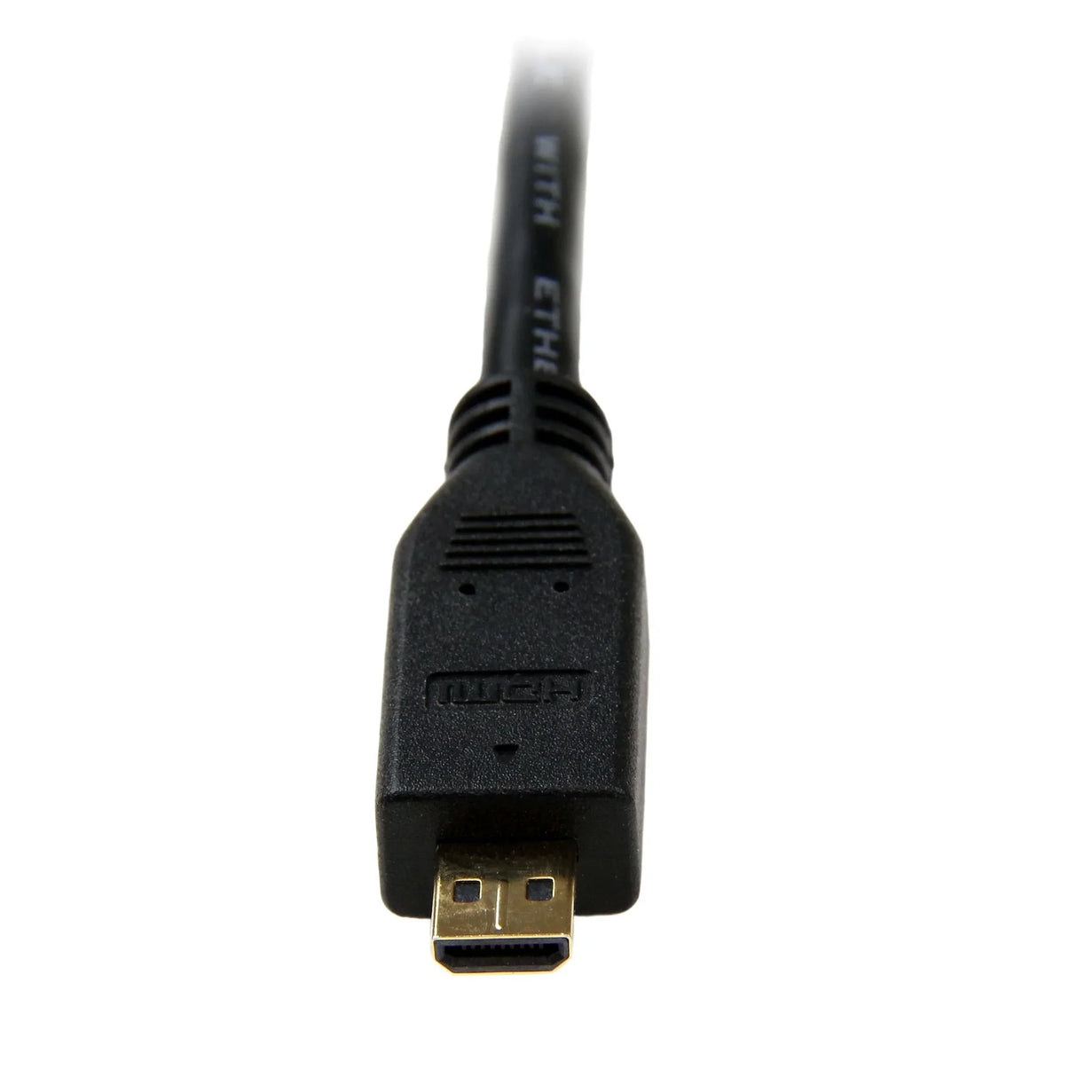 STARTECH 2m Micro HDMI to HDMI Cable with Ethernet - 4K 30Hz Video - Durable High Speed Micro HDMI Type-D to HDMI 1.4 Adapter Cable|Converter Cord - UHD HDMI Monitors|TVs|Displays - M|M (HDADMM2M) (HDADMM2M)