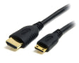 STARTECH 2m Mini HDMI to HDMI Cable with Ethernet - 4K 30Hz High Speed Mini HDMI to HDMI Adapter Cable - Mini HDMI Type-C Device to HDMI Monitor|Display - Durable Video Converter Cord (HDACMM2M) (HDACMM2M)