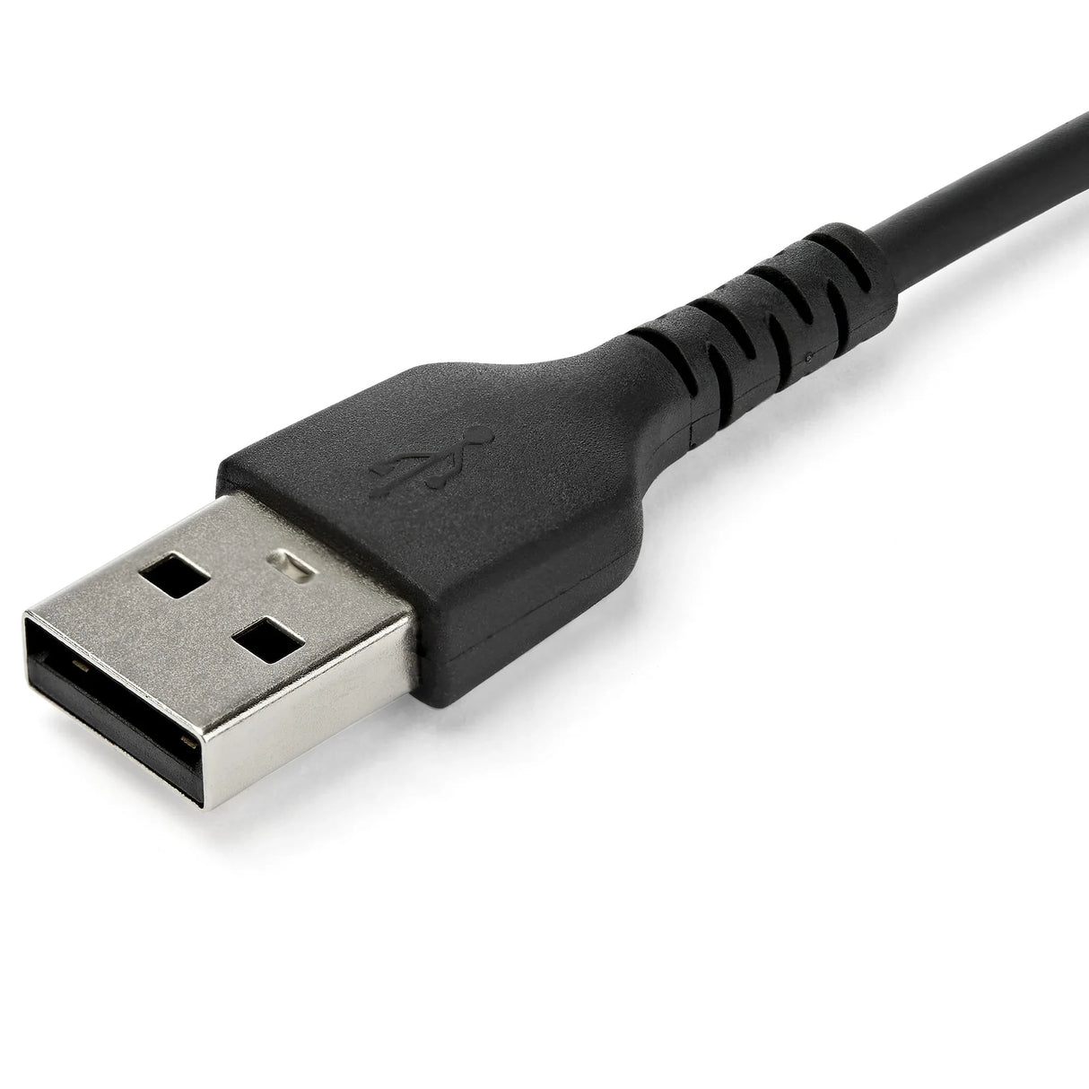 STARTECH 2m USB A to USB C Charging Cable - Durable Fast Charge & Sync USB 2.0 to USB Type C Data Cord - Rugged TPE Jacket Aramid Fiber M|M 3A Black - S10 | iPad Pro | Pixel (RUSB2AC2MB) (RUSB2AC2MB)