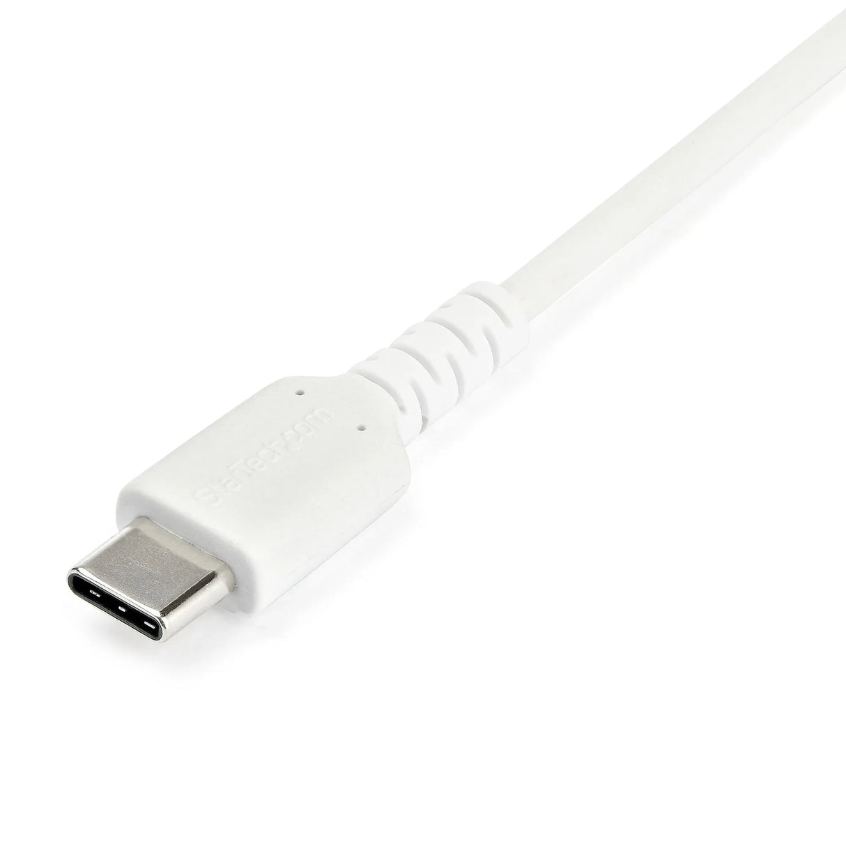 STARTECH 2m USB A to USB C Charging Cable - Durable Fast Charge & Sync USB 2.0 to USB Type C Data Cord - Rugged TPE Jacket Aramid Fiber M|M 3A White - S10 | iPad Pro | Pixel (RUSB2AC2MW) (RUSB2AC2MW)