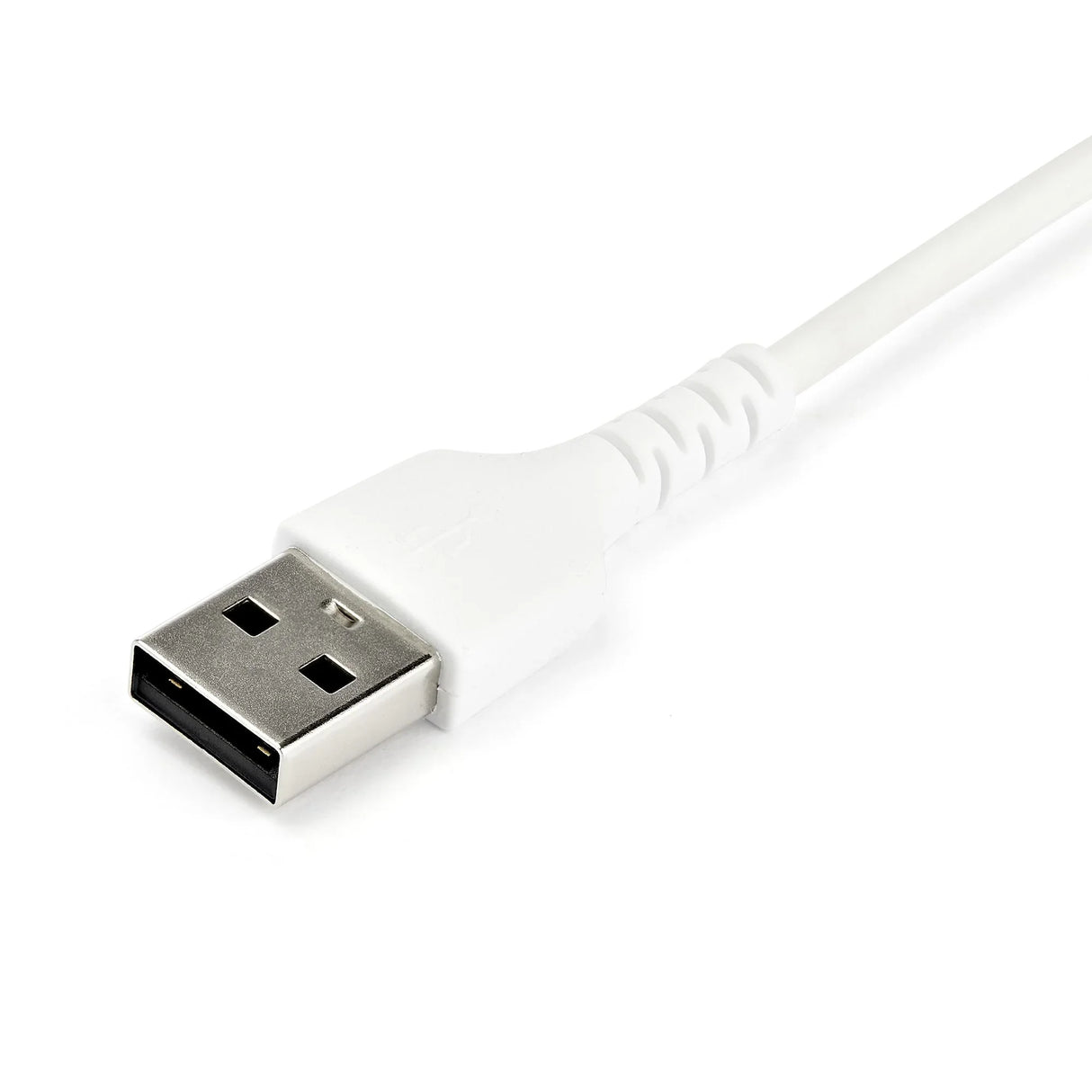 STARTECH 2m USB A to USB C Charging Cable - Durable Fast Charge & Sync USB 2.0 to USB Type C Data Cord - Rugged TPE Jacket Aramid Fiber M|M 3A White - S10 | iPad Pro | Pixel (RUSB2AC2MW) (RUSB2AC2MW)