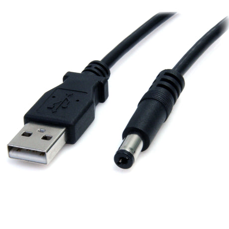STARTECH 2m USB to Type M Barrel Cable - USB to 5.5mm 5V DC Cable - USB to Barrel Jack 5V DC Plug (USB2TYPEM2M) (USB2TYPEM2M)