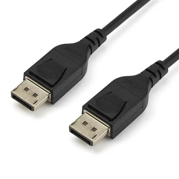 STARTECH 2m VESA Certified DisplayPort 1.4 Cable - 8K 60Hz HBR3 HDR - 6ft Super UHD DisplayPort to DisplayPort Monitor Cord - Ultra HD 4K 120Hz DP 1.4 Slim Video Cable M|M DP Connector (DP14MM2M) (DP14MM2M)