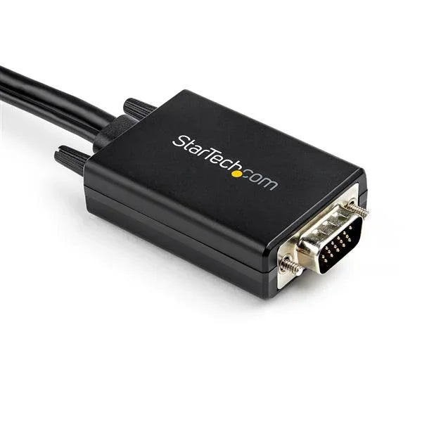 STARTECH 2m VGA to HDMI Converter Cable with USB Audio Support & Power - Analog to Digital Video Adapter Cable to connect a VGA PC to HDMI Display - 1080p Male to Male Monitor Cable (VGA2HDMM2M) (VGA2HDMM2M)