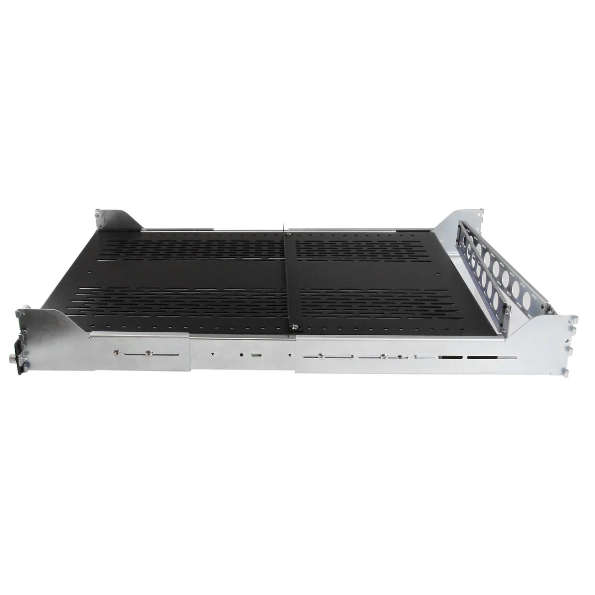 STARTECH 2U Vented Sliding Server Rack Shelf w| Cable Management Arm - 27.7 to 31.6in Adjustable Mounting Depth - 50lb - 19” Server Tray Shelf for Equipment Rack - 24in Deep (UNISLDSHF192) (UNISLDSHF192)