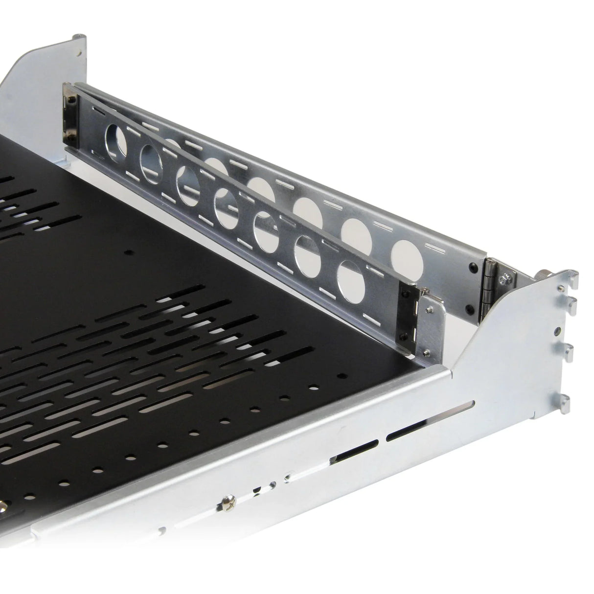 STARTECH 2U Vented Sliding Server Rack Shelf w| Cable Management Arm - 27.7 to 31.6in Adjustable Mounting Depth - 50lb - 19” Server Tray Shelf for Equipment Rack - 24in Deep (UNISLDSHF192) (UNISLDSHF192)