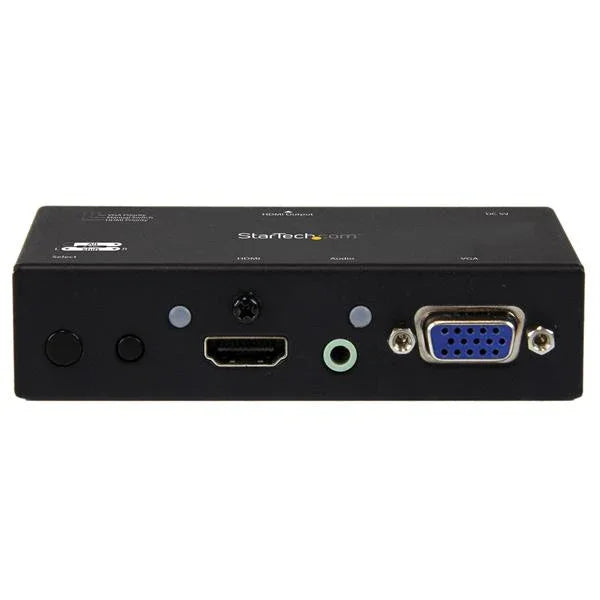 STARTECH 2x1 VGA + HDMI to HDMI Switch | Selector Box - 1080p Multi Video Input Automatic Switcher - 2 Computers In 1 Monitor Out (VS221VGA2HD) (VS221VGA2HD)