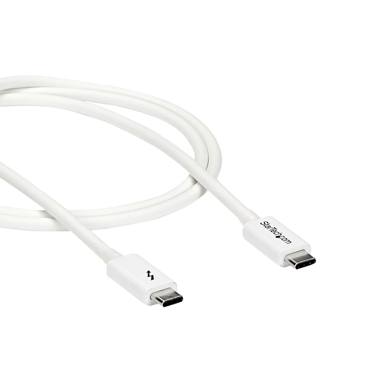 STARTECH 3.3ft (1m) Passive Thunderbolt 3 Cable | 20Gbps | 100W PD | 4K Video | Thunderbolt Cable | Compatible with USB4|DP Alt Mode | Thunderbolt 4 | USB 3.2|Type-C (TBLT3MM1MW) (TBLT3MM1MW)