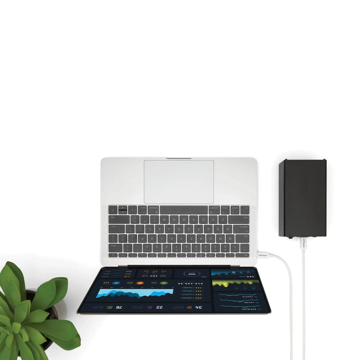 STARTECH 3.3ft (1m) Passive Thunderbolt 3 Cable | 20Gbps | 100W PD | 4K Video | Thunderbolt Cable | Compatible with USB4|DP Alt Mode | Thunderbolt 4 | USB 3.2|Type-C (TBLT3MM1MW) (TBLT3MM1MW)