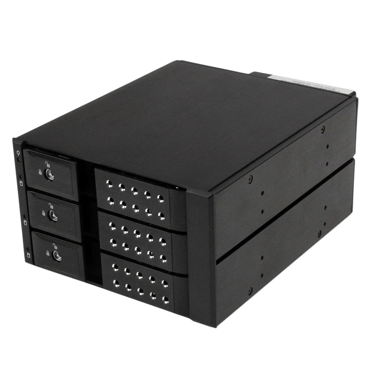 STARTECH 3 Drive Bay Aluminum Trayless Hot Swap Mobile Rack Backplane with Fan & Lock for 3.5in SAS II | SATA III - 6 Gbps Hard Drive (HSB3SATSASBA)