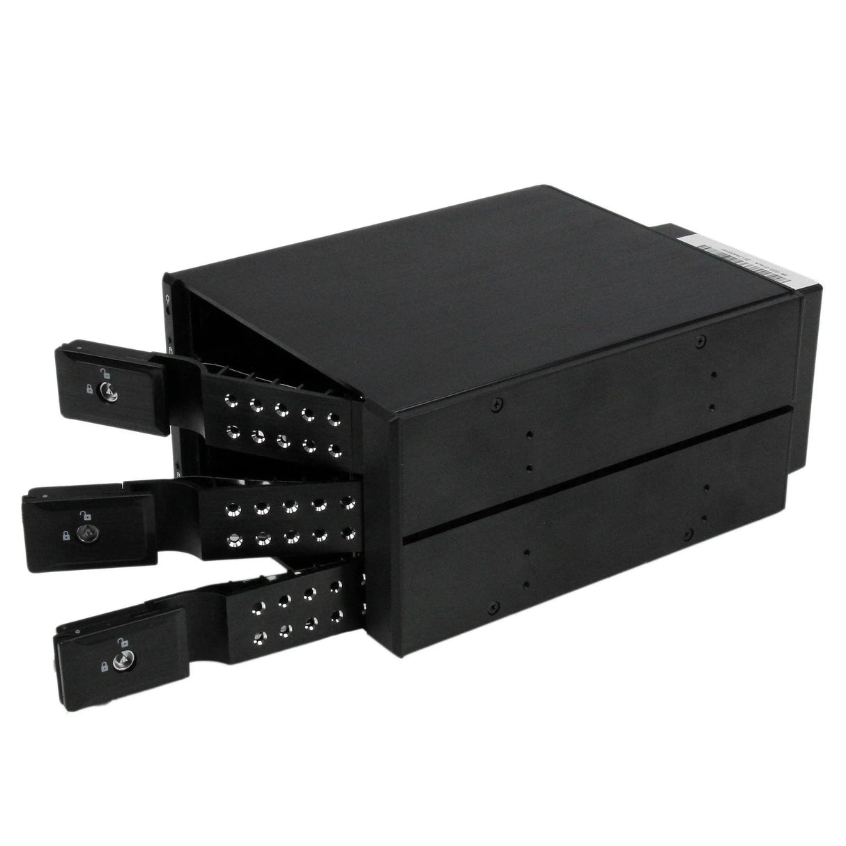 STARTECH 3 Drive Bay Aluminum Trayless Hot Swap Mobile Rack Backplane with Fan & Lock for 3.5in SAS II | SATA III - 6 Gbps Hard Drive (HSB3SATSASBA)