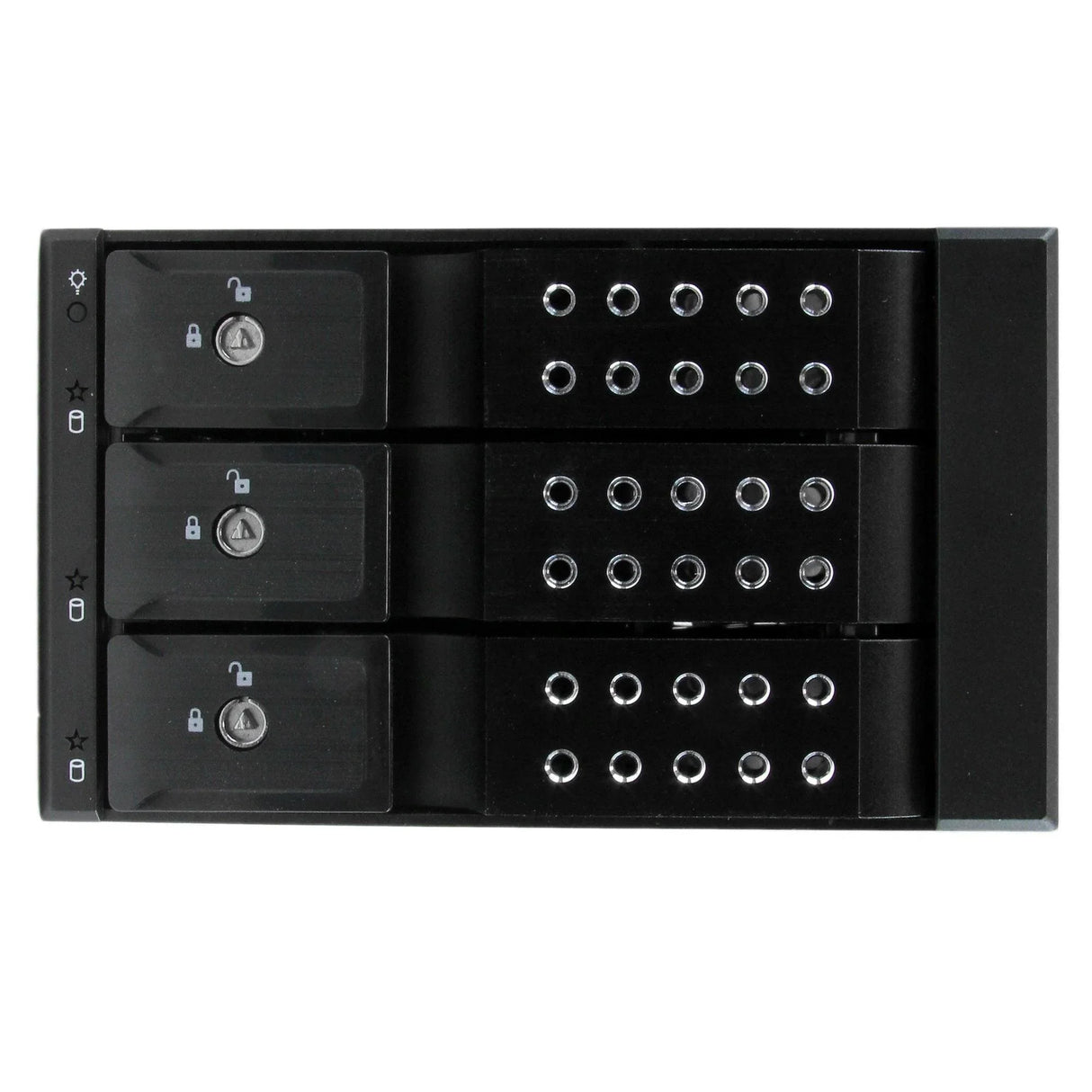STARTECH 3 Drive Bay Aluminum Trayless Hot Swap Mobile Rack Backplane with Fan & Lock for 3.5in SAS II | SATA III - 6 Gbps Hard Drive (HSB3SATSASBA)