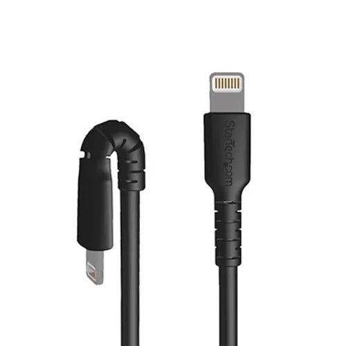 STARTECH 3 foot (1m) Durable Black USB-C to Lightning Cable - Heavy Duty Rugged Aramid Fiber USB Type C to Lightning Charger|Sync Power Cord - Apple MFi Certified iPad|iPhone 12 (RUSBCLTMM1MB) (RUSBCLTMM1MB)