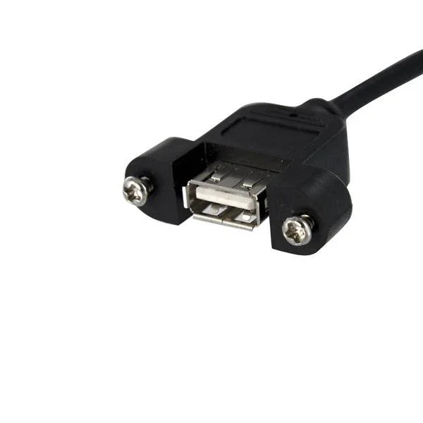 STARTECH 3 ft Panel Mount USB Cable - USB A to Motherboard Header Cable F|F - USB A-Female to USB Header Adapter - USB-A (F) Port | 3ft (USBPNLAFHD3)