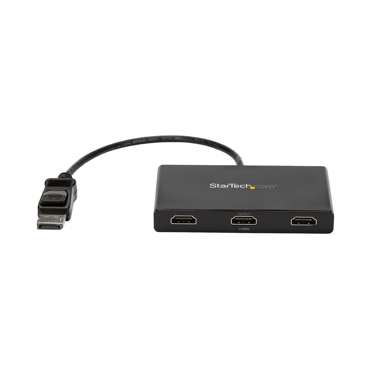 STARTECH 3-Port Multi Monitor Adapter - DisplayPort 1.2 to 3x HDMI MST Hub - Triple 1080p HDMI Monitors - Video Splitter for Extended Desktop Mode on Windows PCs Only - DP to 3x HDMI (MSTDP123HD) (MSTDP123HD)