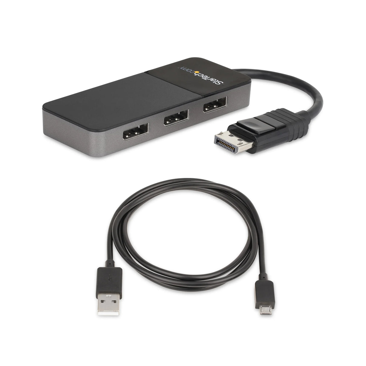 STARTECH 3-Port Multi Monitor Adapter - DisplayPort 1.4 to 3x 4K DisplayPort Video Splitter - Dual or Triple 4K - Laptop|Desktop DisplayPort MST Hub for Multiple Monitors - For Windows PCs Only (MST14DP123DP) (MST14DP123DP)