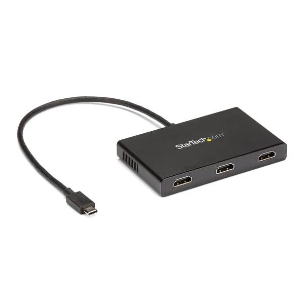 STARTECH 3-Port Multi Monitor Adapter - USB-C to 3x HDMI Video Splitter - USB Type-C to HDMI MST Hub - Dual 4K 30Hz or Triple 1080p - Thunderbolt 3 Compatible | Windows Only (MSTCDP123HD) (MSTCDP123HD)