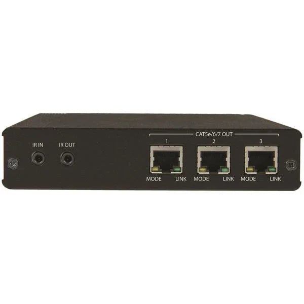 STARTECH 3 Way HDMI Splitter - HDBaseT Extender Kit w| 3 Receivers - 1x3 HDMI over CAT5e | CAT6 Splitter - 3 Port HDBaseT HDMI Extender - Up to 4K (ST124HDBT) (ST124HDBT)