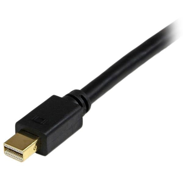 STARTECH 3ft (0.9m) Mini DisplayPort to DVI Cable - Mini DP to DVI Adapter Cable - 1080p Video - Passive mDP 1.2 to DVI-D Single Link - mDP or Thunderbolt 1|2 Mac|PC to DVI Monitor (MDP2DVIMM3B) (MDP2DVIMM3B)